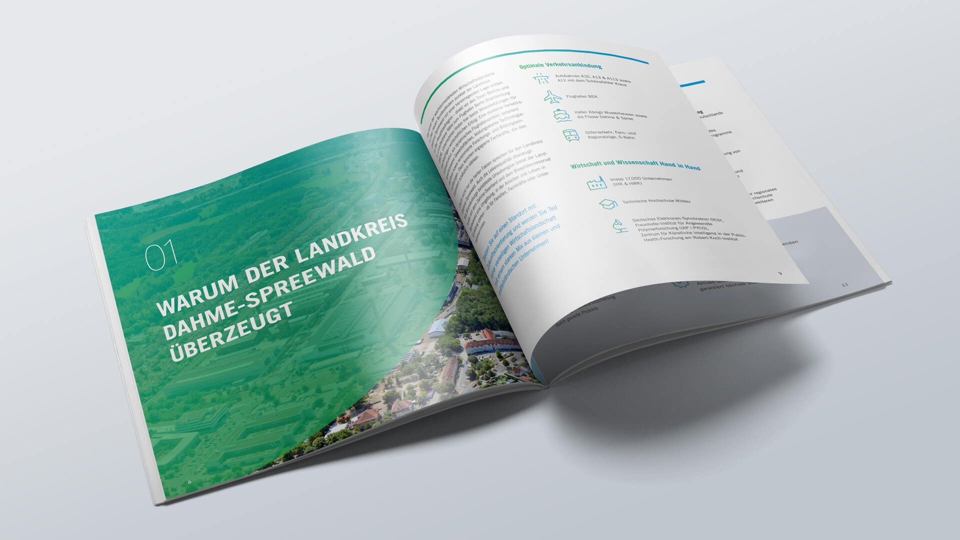 Referenz Radtke Grafikdesigner Berlin Broschüre Wirtschaftsförderung Dahme-Spreewald