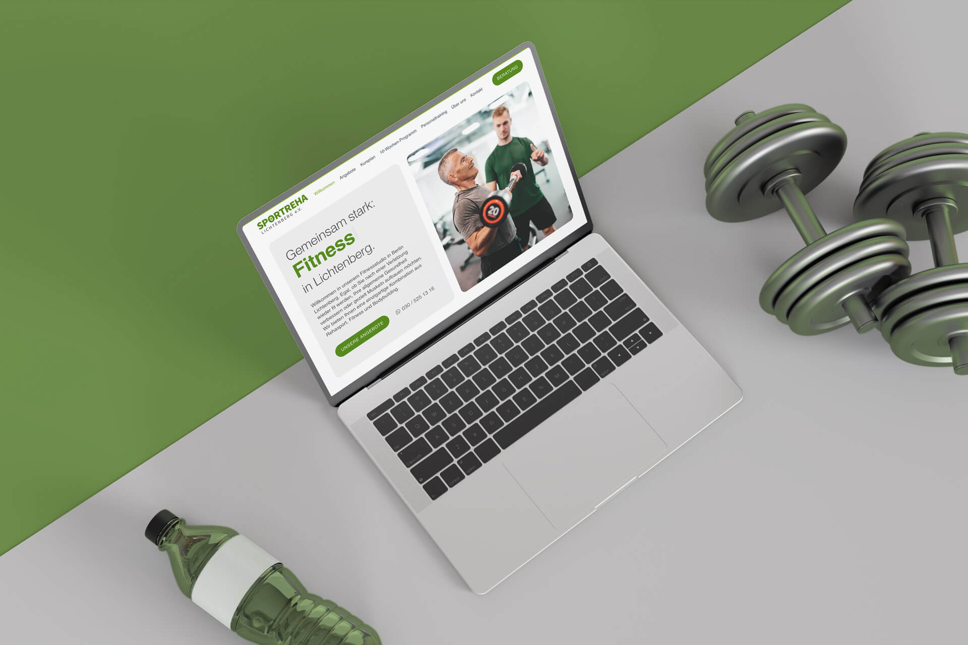 Referenz Radtke Grafikdesigner Berlin Webdesign Sportreha Lichtenberg